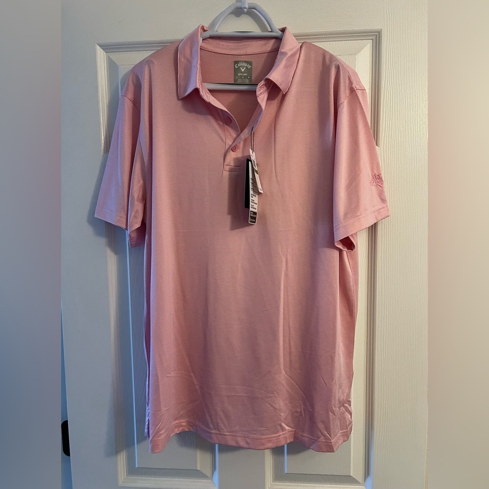 Callaway Men's Light Pink Polo Shirt